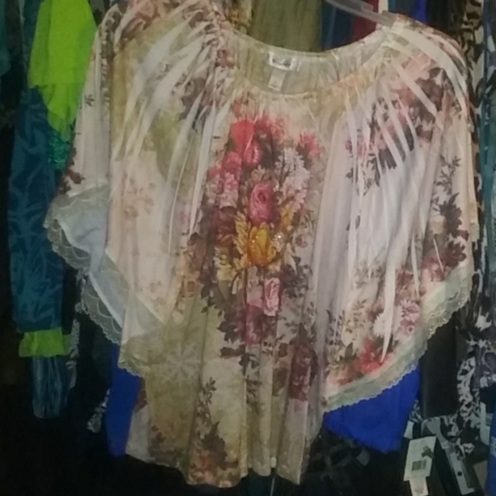Plus size ladies poncho